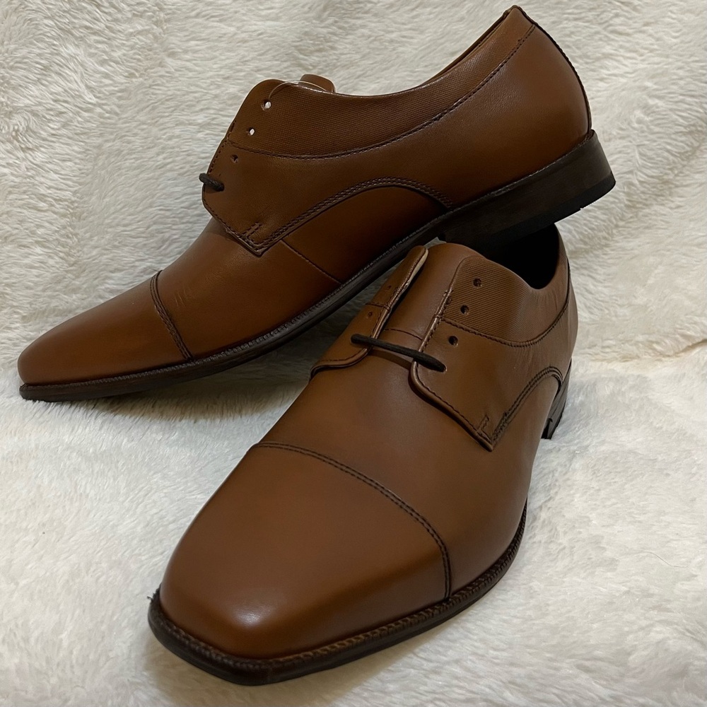Johnston & Murphy - Archer Cap Cognac Dress Shoe